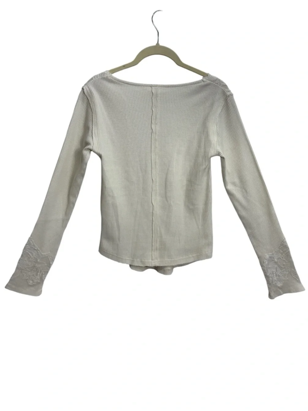 Free People‎ Butterfly Lace Trim Top, Size MEDIUM